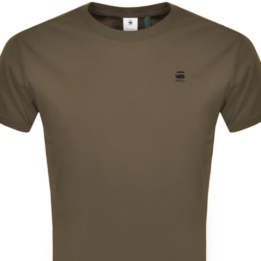Alternative Image for ProductG Star Raw Lash Logo T Shirt Khaki2